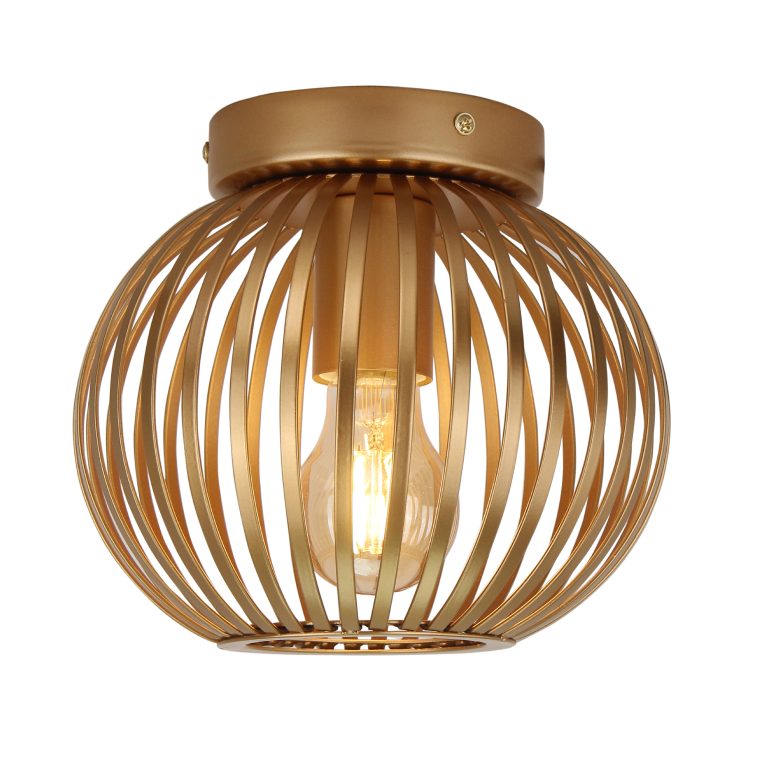Illuminate your space with the modern bronze Curvato ceiling light. Its striking design adds a touch of elegance to any room.