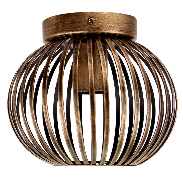 De bronzen Curvato plafondlamp heeft een industriële uitstraling. Perfect voor een stoere en sfeervolle interieurinrichting.