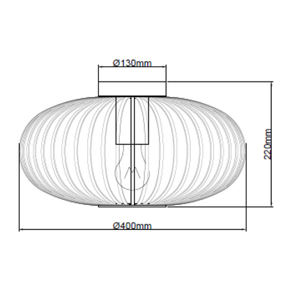 Deze detailfoto toont de zwarte Curvato plafondlamp met zijn industriële charme.