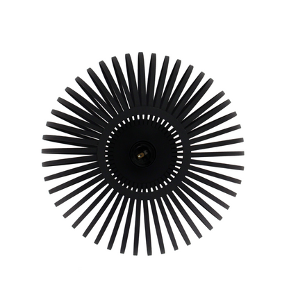 Deze zwarte Curvato plafondlamp heeft een industrieel design. Een opvallend element dat elke ruimte stijlvol aanvult.