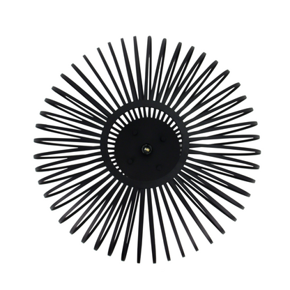 De Curvato plafondlamp in elegant zwart heeft een modern design. Perfect voor een sfeervolle en stijlvolle verlichting.