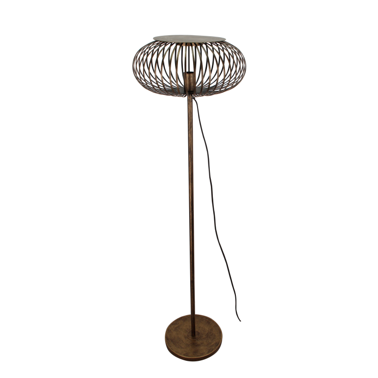 De Curvato vloerlamp in brons voegt een modern accent toe aan je interieur. Perfect voor sfeervolle hoekjes.