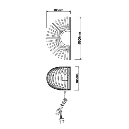De zwart metalen Curvato wandlamp heeft een industrieel design. Perfect voor een stoere sfeer in jouw interieur.