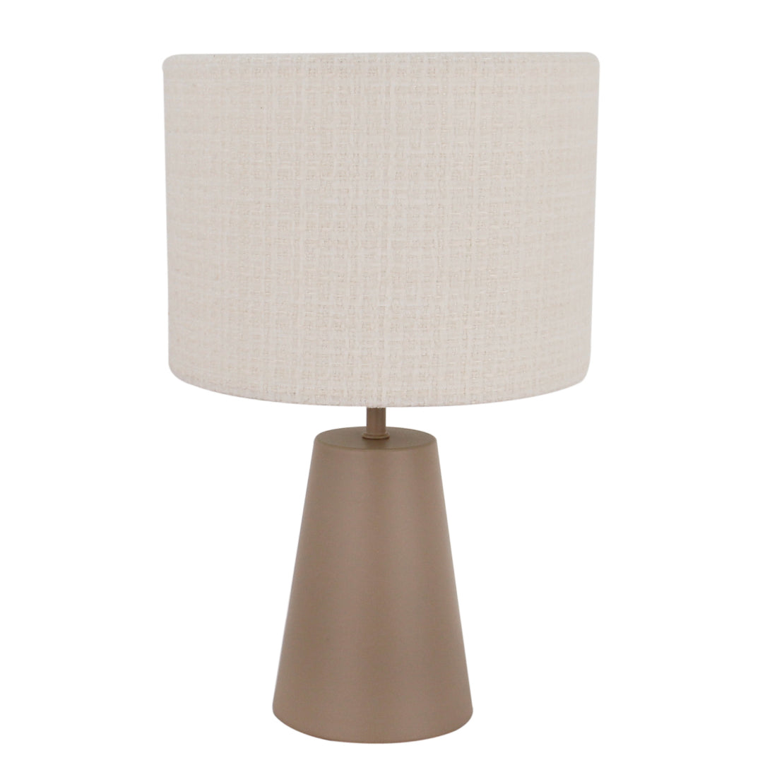 De taupe Faro tafellamp voegt warme gezelligheid toe aan je interieur. Perfect voor een sfeervolle tafelsetting.
