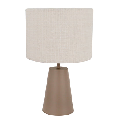 De taupe Faro tafellamp voegt warme gezelligheid toe aan je interieur. Perfect voor een sfeervolle tafelsetting.
