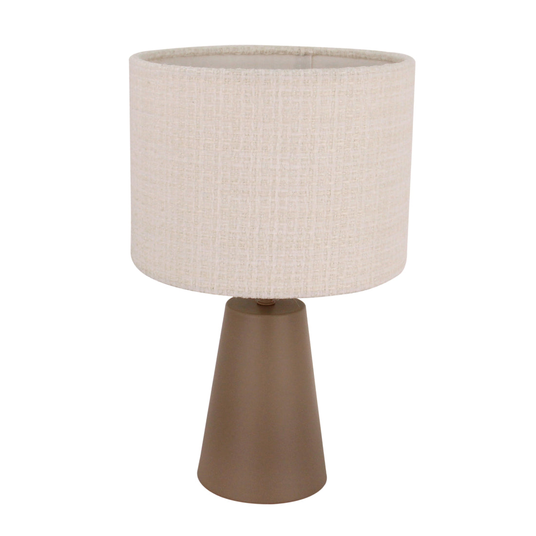 De taupe Faro tafellamp voegt een warme, natuurlijke uitstraling toe aan je interieur. Perfect voor een sfeervolle setting.