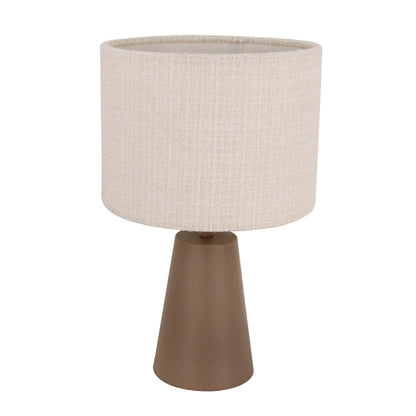 De taupe Faro tafellamp voegt een warme, natuurlijke uitstraling toe aan je interieur. Perfect voor een sfeervolle setting.