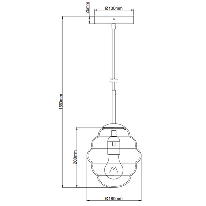 Deze zwart metalen hanglamp Favo heeft een elegant design. Perfect voor sfeervolle verlichting boven de eettafel.