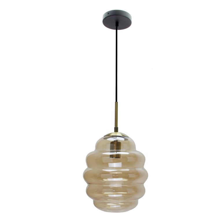 Detail van de zwarte Favo hanglamp van Chericoni, perfect voor een moderne en sfeervolle inrichting. Een echte eyecatcher!