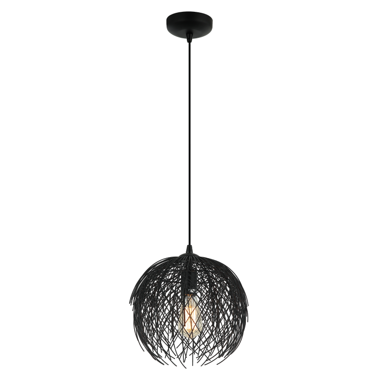 Illuminate your space with the sleek black Filo Sottile pendant light. Its modern design adds a touch of sophistication.