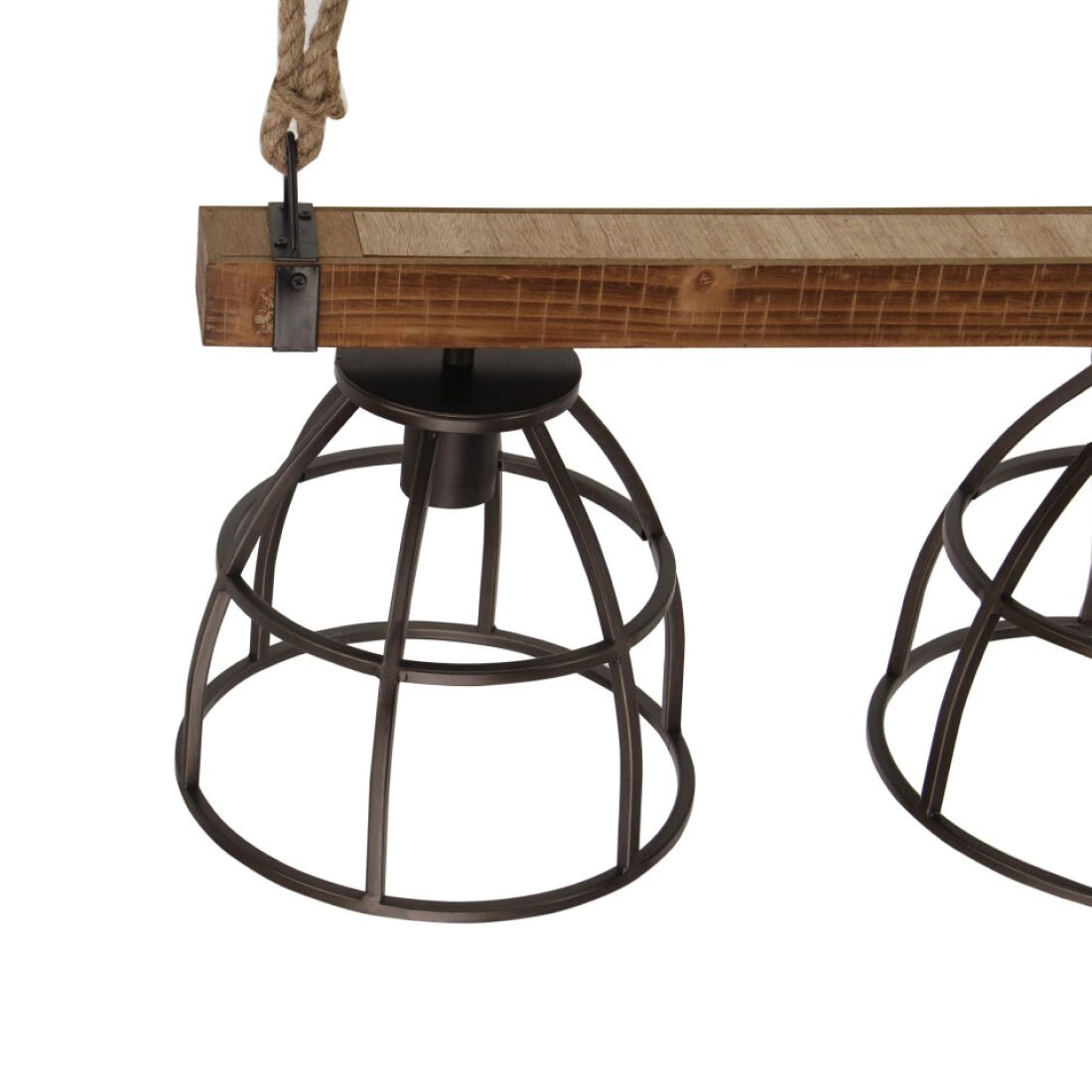 Zwart metalen frame hanglamp in modern design. Beschikt over een unieke uitstraling die de ruimte compleet maakt.