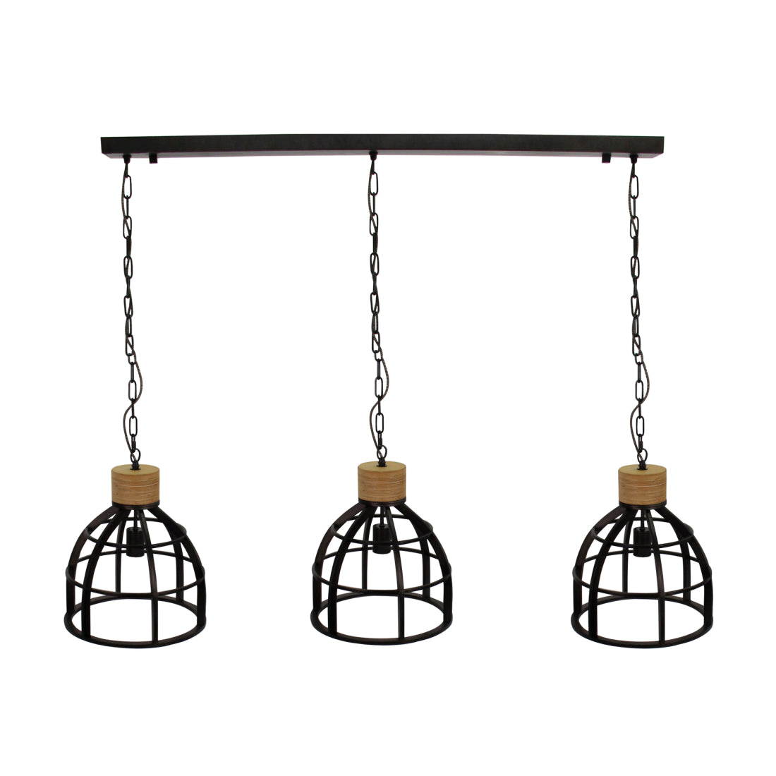 Industriële hanglamp Aperto in zwart met een uniek design. Deze lamp voegt karakter toe aan elke ruimte met stijl.
