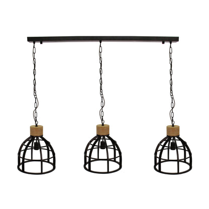 Industriële hanglamp Aperto in zwart met een uniek design. Deze lamp voegt karakter toe aan elke ruimte met stijl.