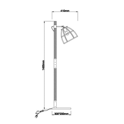 Detail van de zwarte Aperto vloerlamp met een modern design. Een prachtige aanvulling voor elke eigentijdse woonruimte.