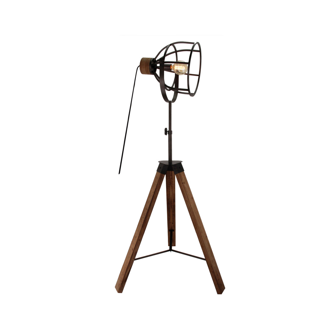 Deze zwarte vloerlamp uit de Aperto-serie voegt een eigentijdse touch toe aan je interieur.