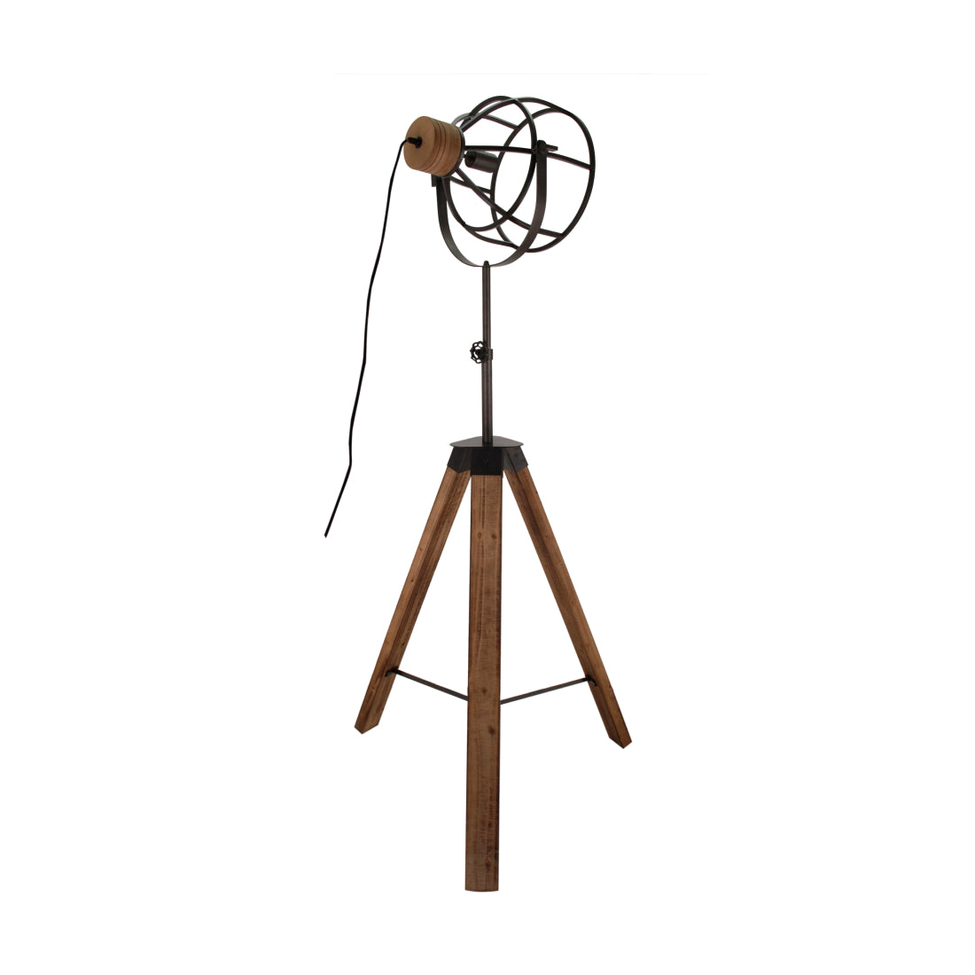 Detailfoto van de zwarte Aperto vloerlamp. Deze moderne lamp voegt een eigentijdse flair toe aan je interieur.