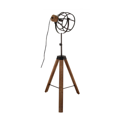Detailfoto van de zwarte Aperto vloerlamp. Deze moderne lamp voegt een eigentijdse flair toe aan je interieur.