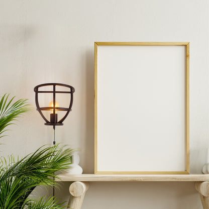 De industriële zwarte Aperto wandlamp geeft een moderne uitstraling aan je interieur.