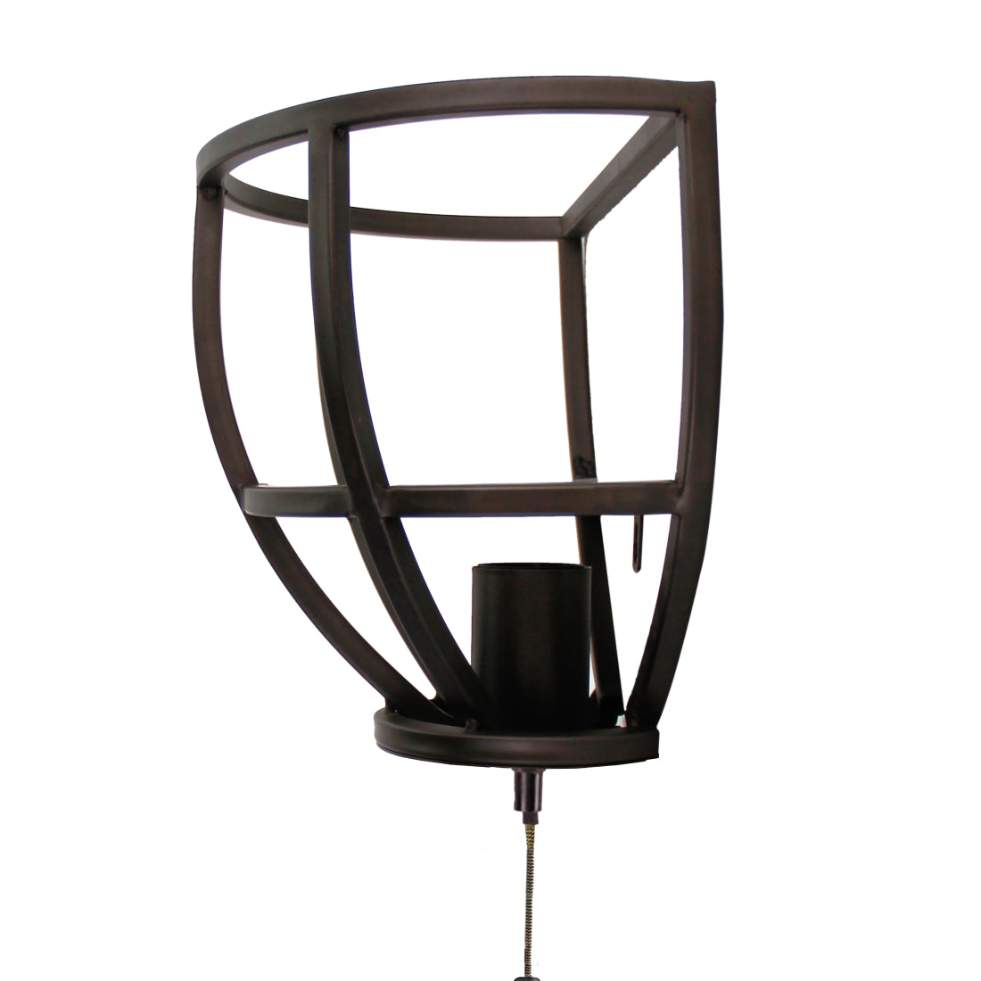 De zwart metalen Aperto wandlamp heeft een robuust industrieel design. Perfect voor een trendy touch aan je muren.