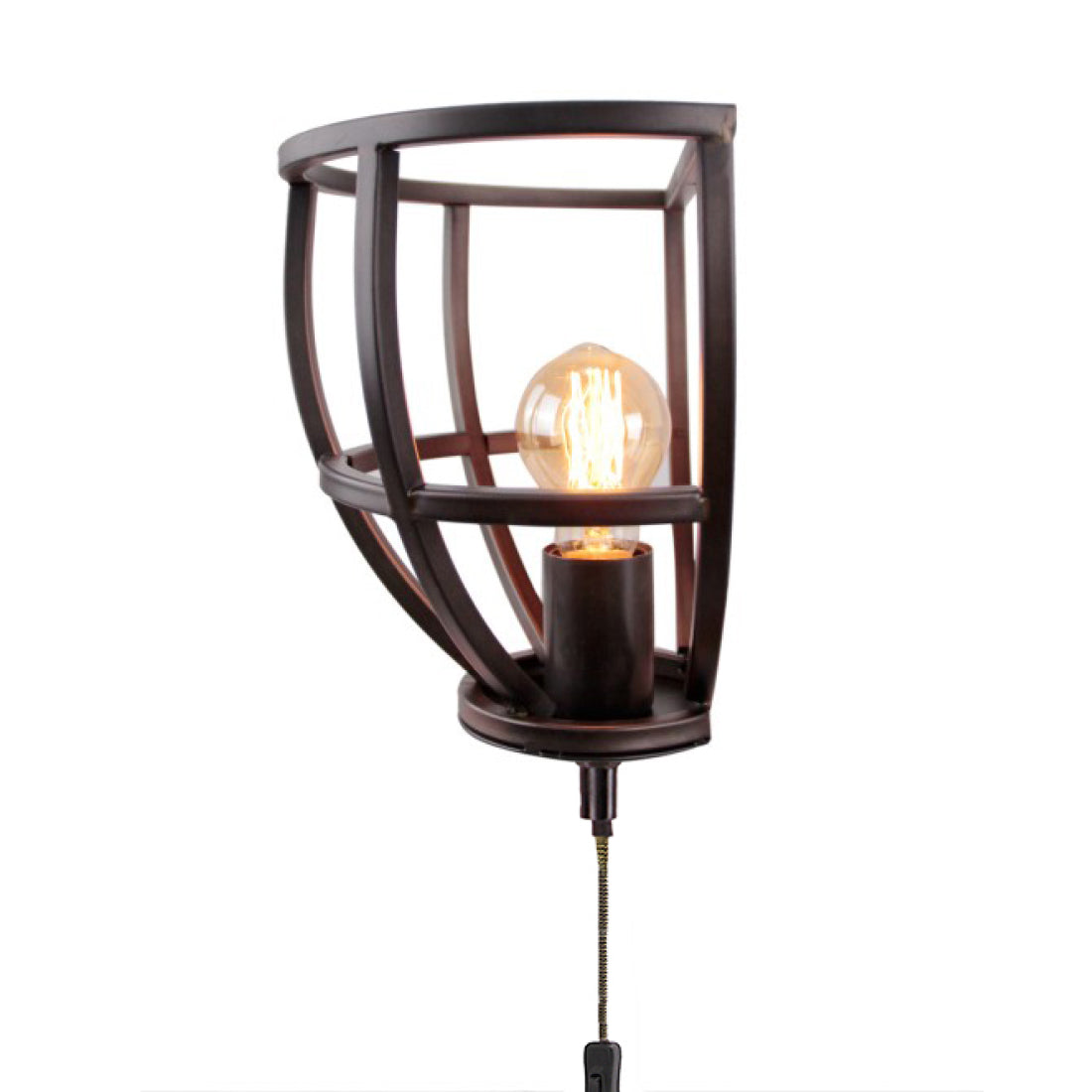 De zwart metalen Aperto wandlamp heeft een robuuste uitstraling. Perfect voor een industrieel accent in elke ruimte.