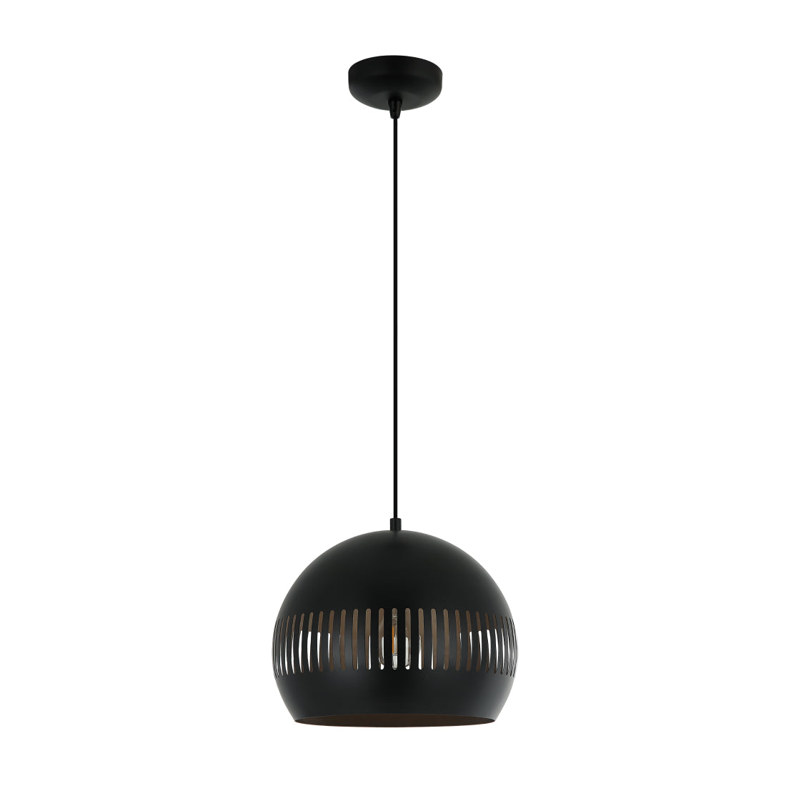 Deze zwarte Globo hanglamp voegt een moderne touch toe aan je interieur.