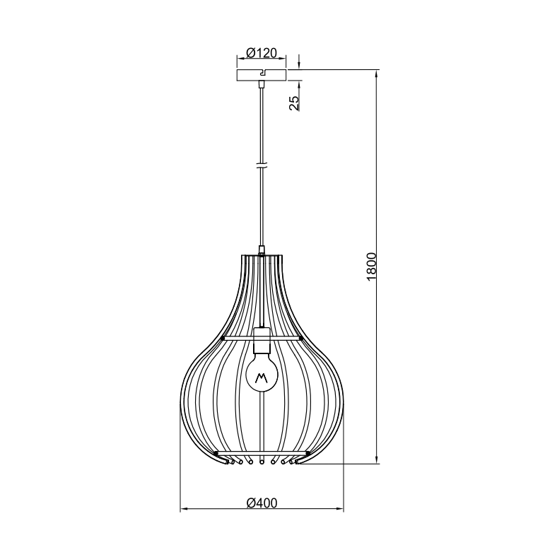 Deze zwarte Goccia hanglamp valt op door zijn strakke vormen. Een moderne toevoeging aan elke eigentijdse inrichting.