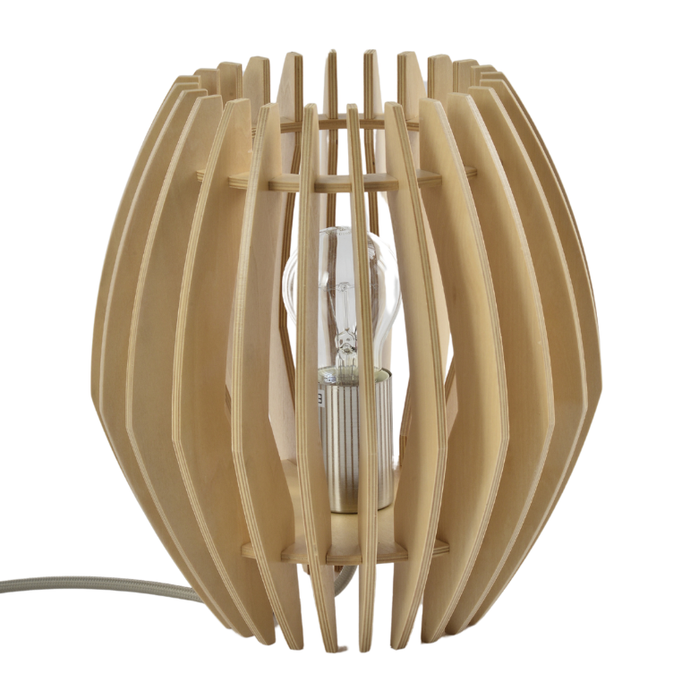 Natuurlijke bruin tinten van de Chericoni tafellamp brengen warmte in je interieur. Een eyecatcher voor elke tafel of bureau.