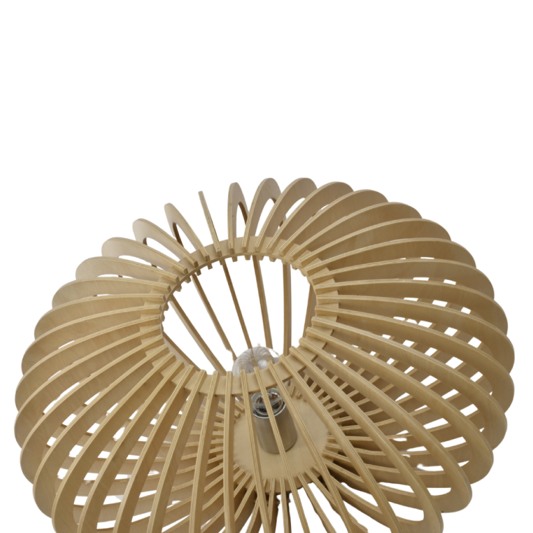 De Curvato tafellamp in bruin voegt een warme, landelijke charme toe aan je interieur. Perfect voor sfeervolle avonden.