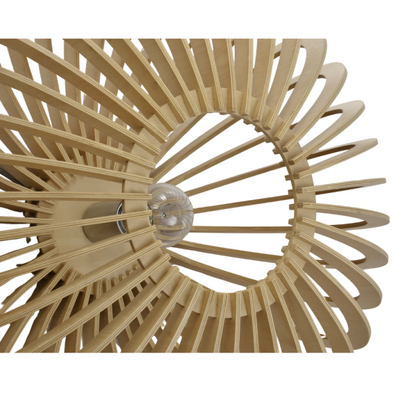 Detail van de bruine Curvato tafellamp, perfect voor een landelijke inrichting. Voegt warmte en sfeer toe aan elk interieur.