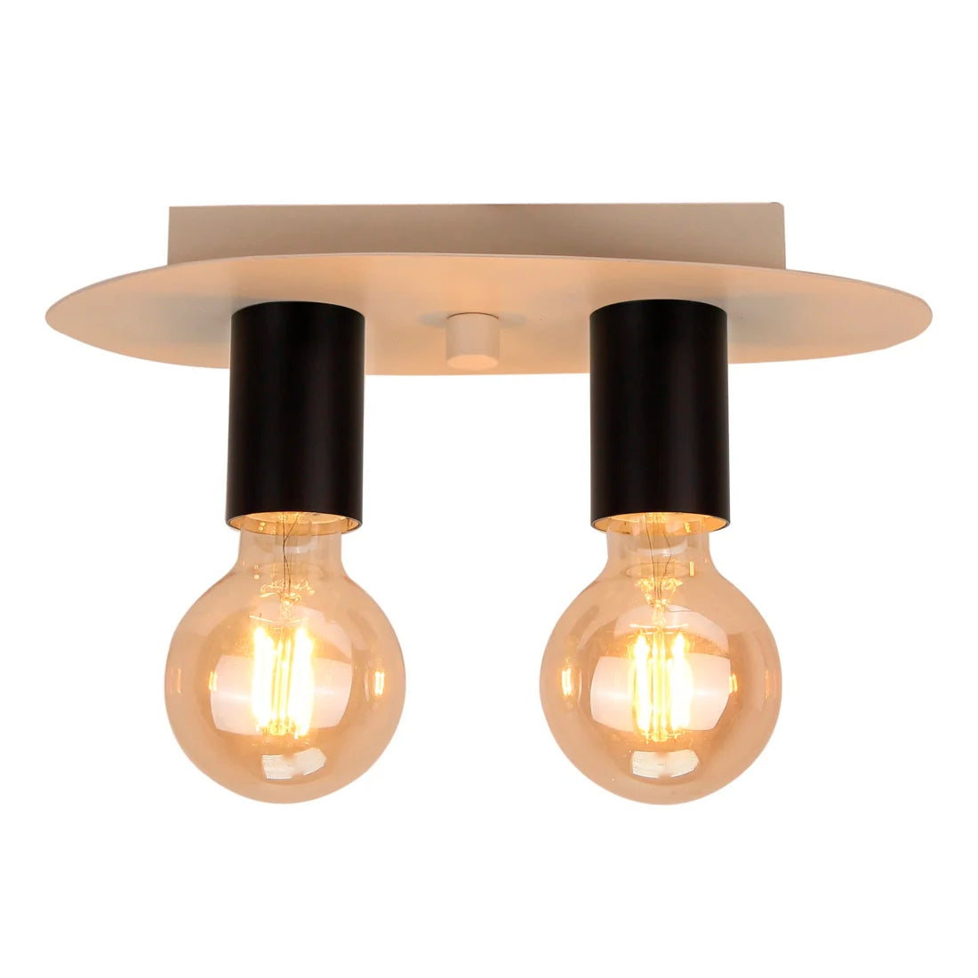 Chericoni Colorato Ceiling Lamp - 2 Lights - Black - Iron & Metal