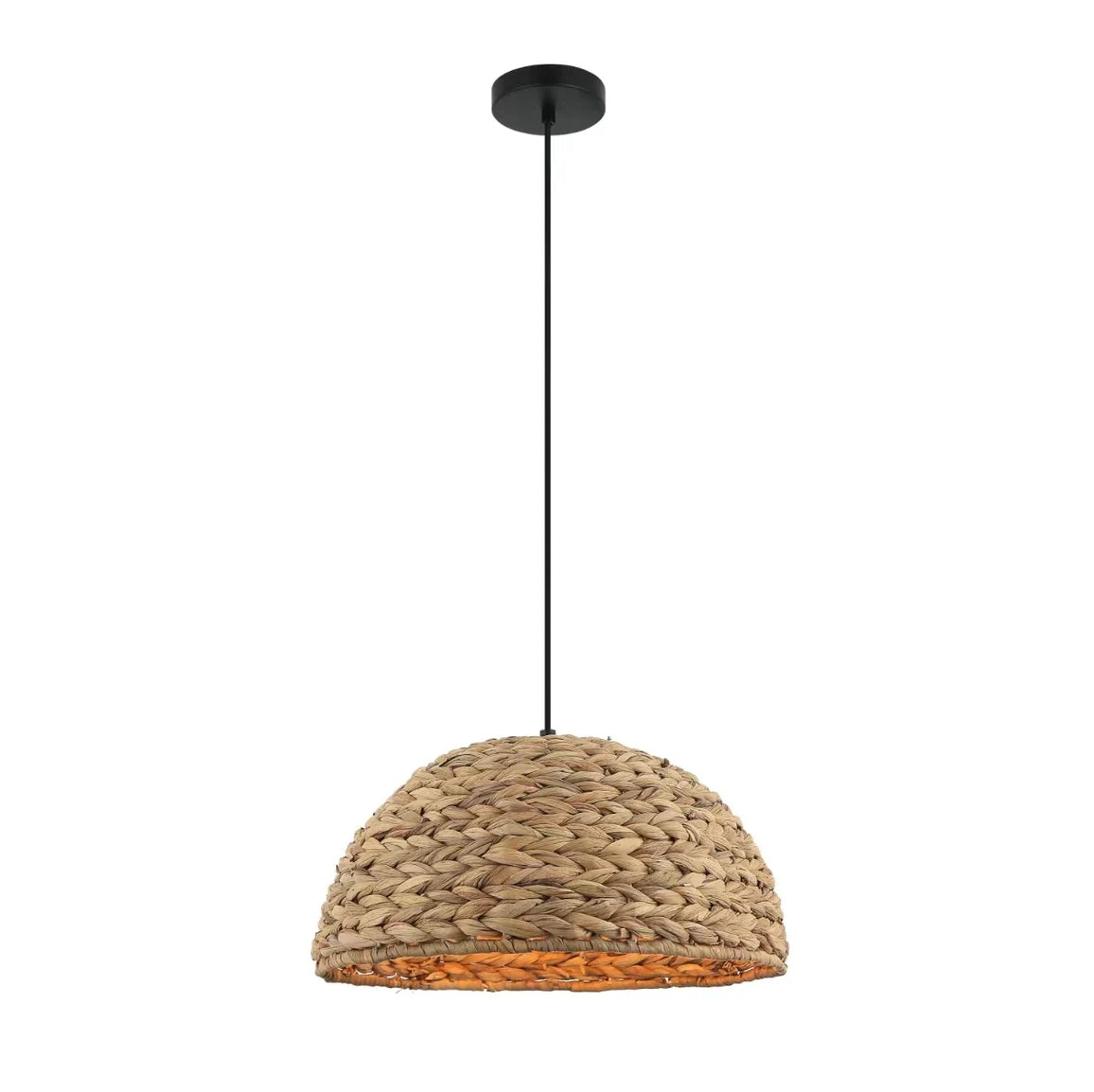 Chericoni Nature Treccia Hanglamp - 1 lichts - Ø 40cm - Bruin - Gemaakt van Bamboe