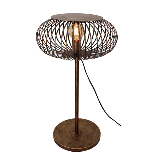 Chericoni Curvato Vloerlamp - 1 lichts - Ø 40cm - hoogte 59 of 143cm - Brons