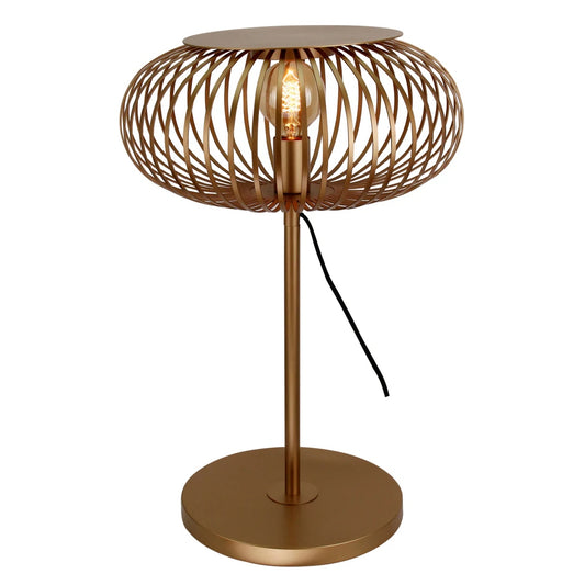 Chericoni Curvato Vloerlamp - 1 lichts - Ø 40cm - hoogte 59 of 143cm - Goud