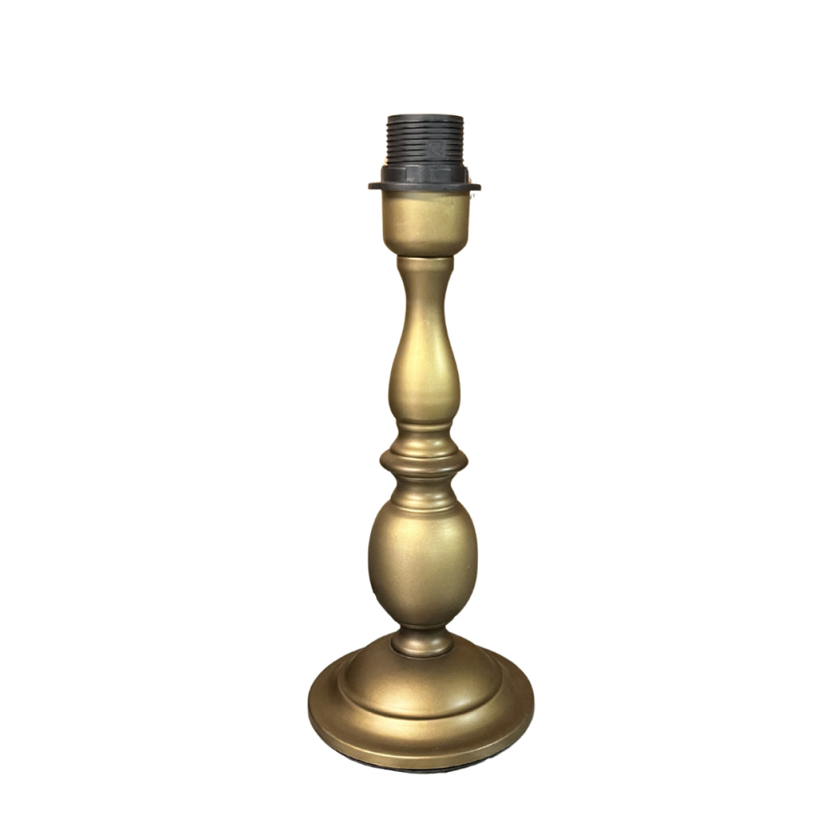 Moderne bronzen lampenvoet van 30 cm met een chique uitstraling.