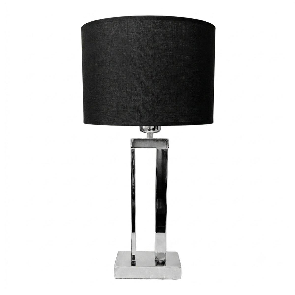 Moderne lampenvoet in chroom voor een eigentijdse uitstraling. Perfect voor het creëren van een sfeervolle ambiance.