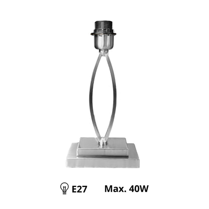 Deze chroomkleurige lampenvoet van 30 cm geeft een moderne uitstraling aan je interieur. Perfect voor elke sfeervolle ruimte.