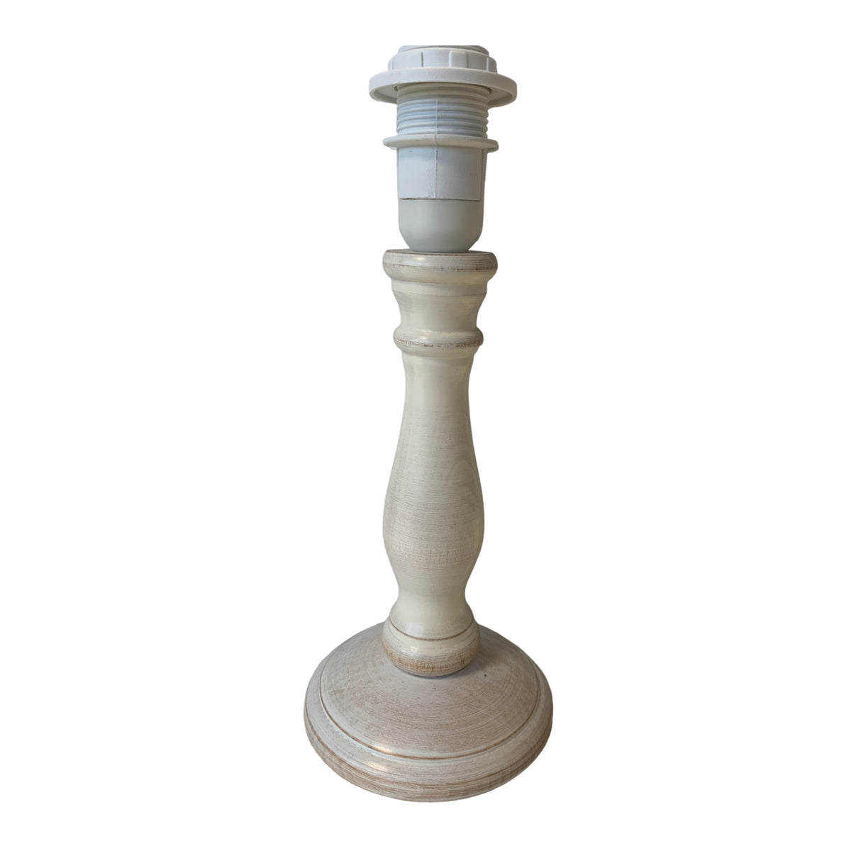 Moderne lampenvoet in crème kleur met een hoogte van 20,5 cm. Perfect voor een eigentijdse uitstraling in uw interieur.