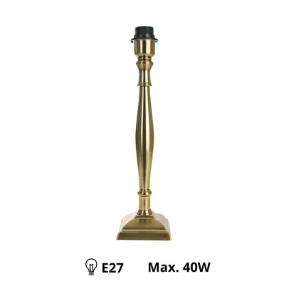 Deze messing lampenvoet straalt elegantie uit met zijn verfijnde design. Perfect voor een sfeervolle inrichting.