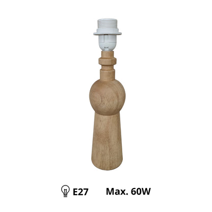 Deze lampenvoet in naturel hout geeft een warme sfeer aan je interieur. Perfect voor een stijlvolle afwerking van je lamp.
