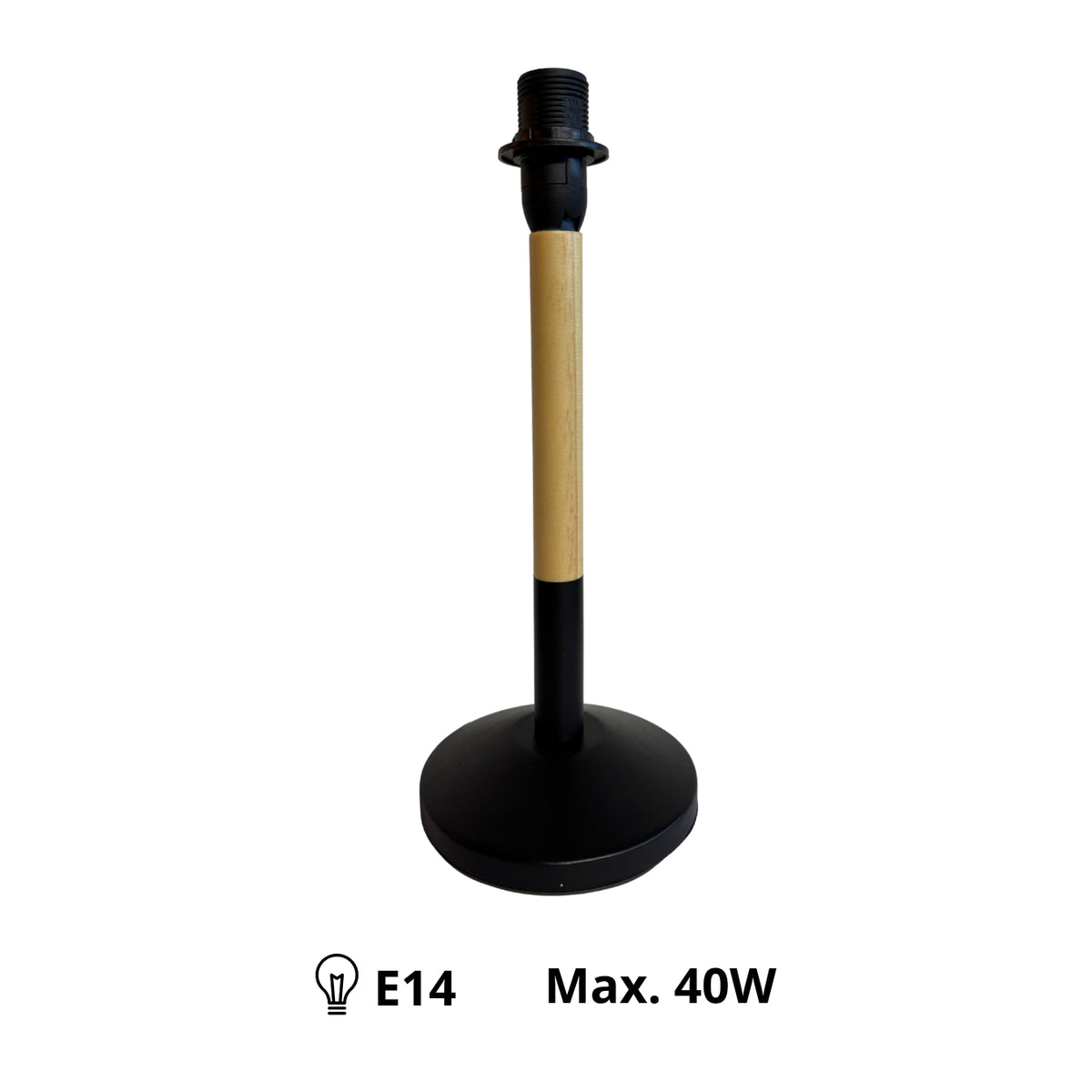 Natuurlijke lampenvoet in lichtbruin met een Scandinavisch design. Perfect voor een gezellige sfeer in jouw interieur.
