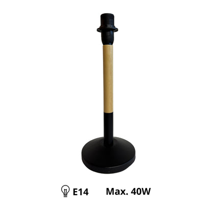 Natuurlijke lampenvoet in lichtbruin met een Scandinavisch design. Perfect voor een gezellige sfeer in jouw interieur.