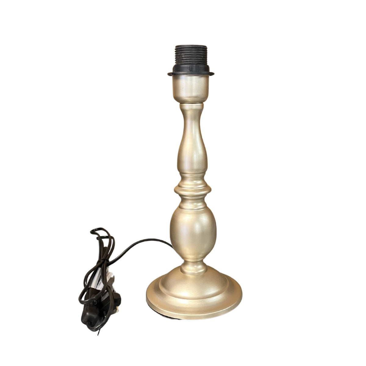 Fraaie lampenvoet in nikkel met een hoogte van 30 cm. Perfect voor een moderne uitstraling in jouw interieur.