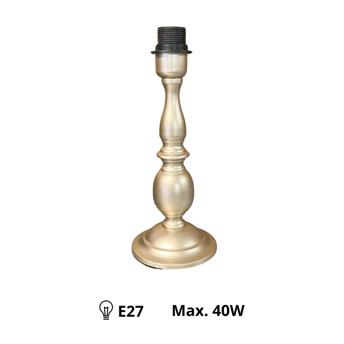 Deze nikkelen lampenvoet van 30 cm voegt een luxe touch toe aan je interieur. Perfect voor een stijlvolle lampencombinatie.