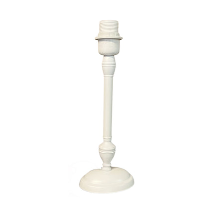 Strakke witte lampenvoet van 33 cm, perfect voor een moderne uitstraling in jouw interieur.