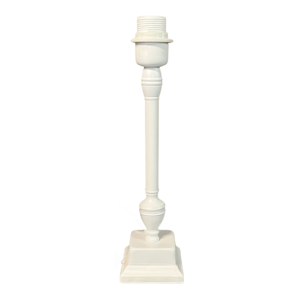 Deze witte lampenvoet van 34 cm voegt een frisse touch toe aan je interieur. Perfect voor een stijlvolle uitstraling.