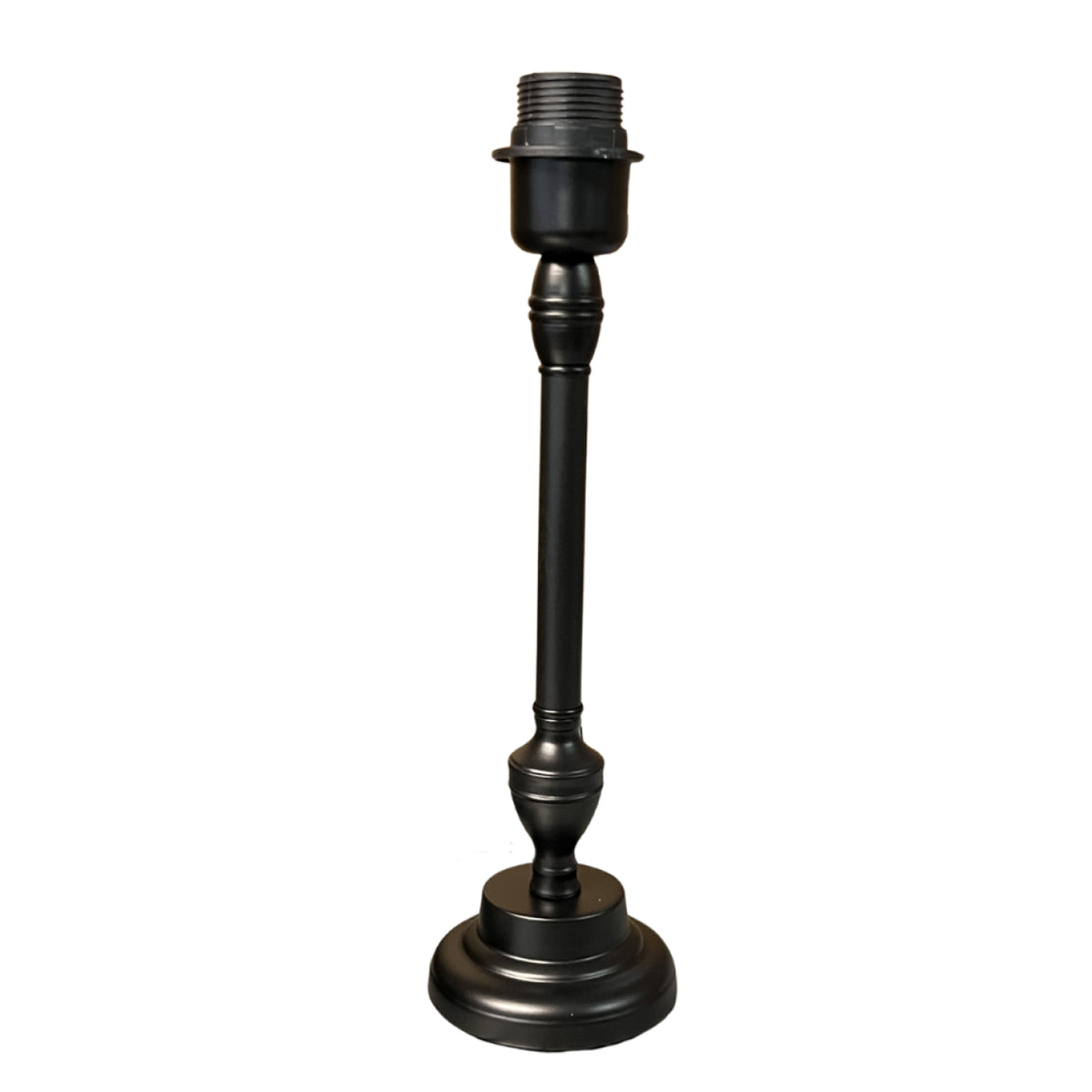 Zwart, moderne lampenvoet van 33,5 cm voor een strakke uitstraling. Perfect voor het creëren van sfeervolle verlichting.