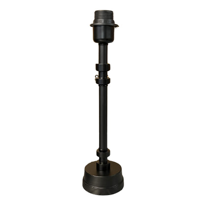 Strakke zwarte lampenvoet van 35,5 cm. Perfect voor een moderne uitstraling in jouw interieur.