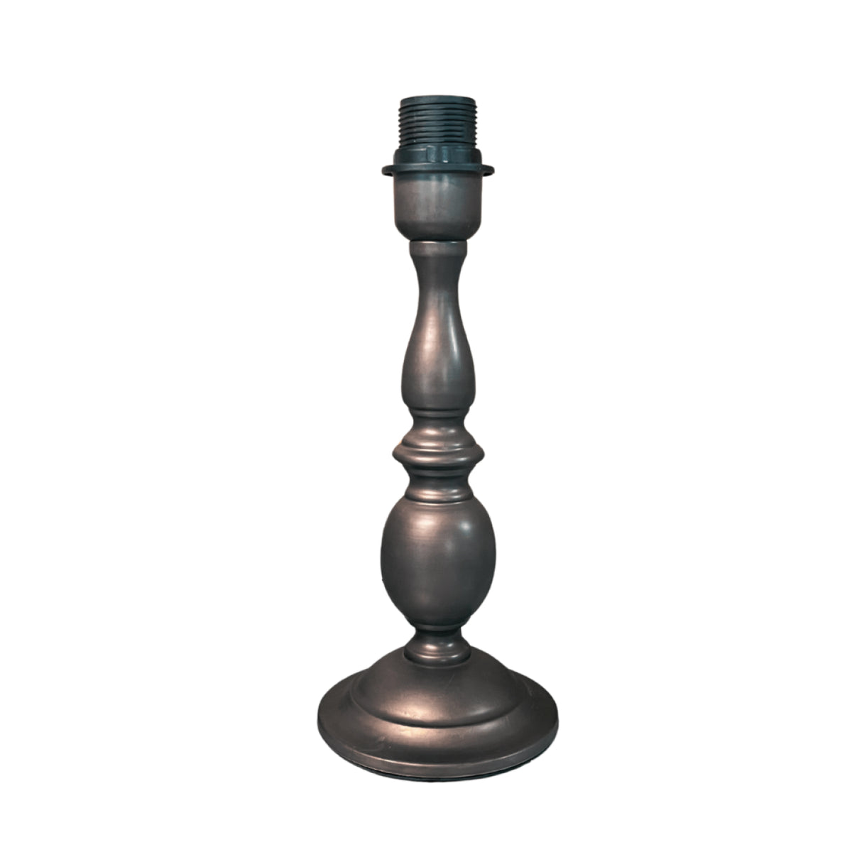 Strakke zwarte lampenvoet van 30 cm hoog. Perfect voor het creëren van een moderne en sfeervolle ambiance in uw interieur.