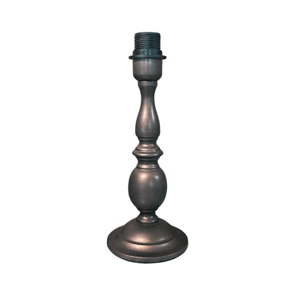 Strakke zwarte lampenvoet van 30 cm hoog. Perfect voor het creëren van een moderne en sfeervolle ambiance in uw interieur.