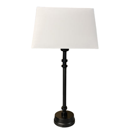 Deze zwarte lampenvoet van 42 cm voegt een moderne touch toe aan je interieur. Perfect voor stijlvolle creaties.